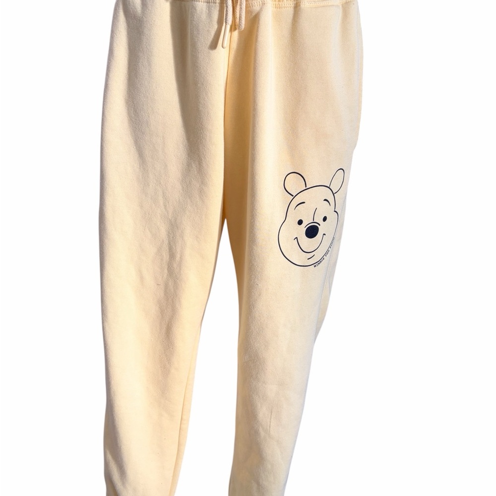 Disney Winnie the Pooh Jogger Sweatpants Yellow Size S